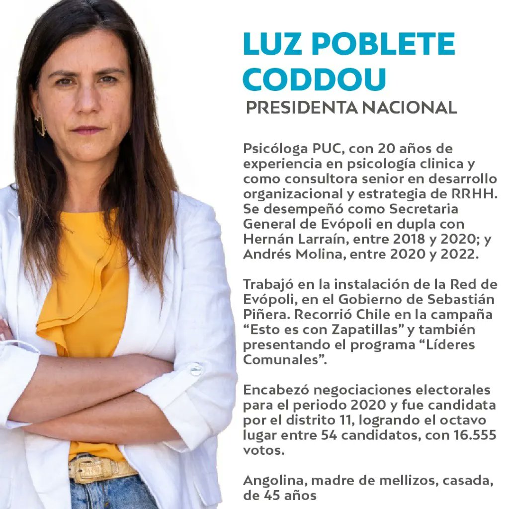evopolinunoa's tweet photo. Luego del mandato del CG de posponer las elecciones internas, Luz Poblete en su calidad de presidenta nacional interina presentó a la nueva directiva

En la Comisión Política se ha ratificado y estará conformada por: @luzpobletec , @franparodi ,  @jorge_guzman_z https://t.co/Lqr4fG2gjX