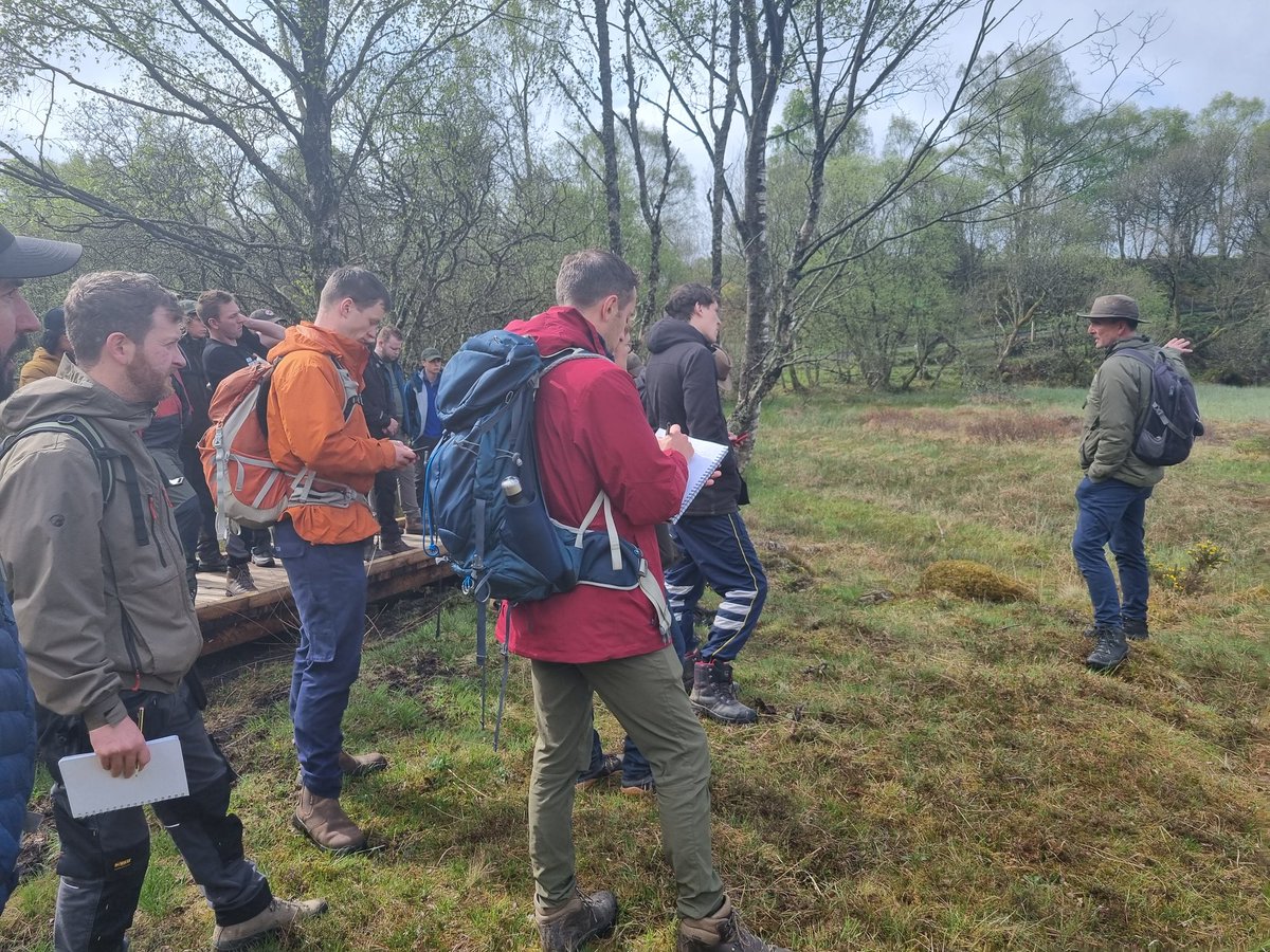 DrClaireHolt's tweet photo. Day 2 National School of Forestry  study tour. Visiting Hamish from @WoodlandTrust at Glen Finglas. Great discussion on woodland management, agroforestry, biodiversity and resilience. #agroforestry #biodiversity #NSFstudytour2022 @CumbriaUni @UoCNSF https://t.co/6ZLLiMp9ol