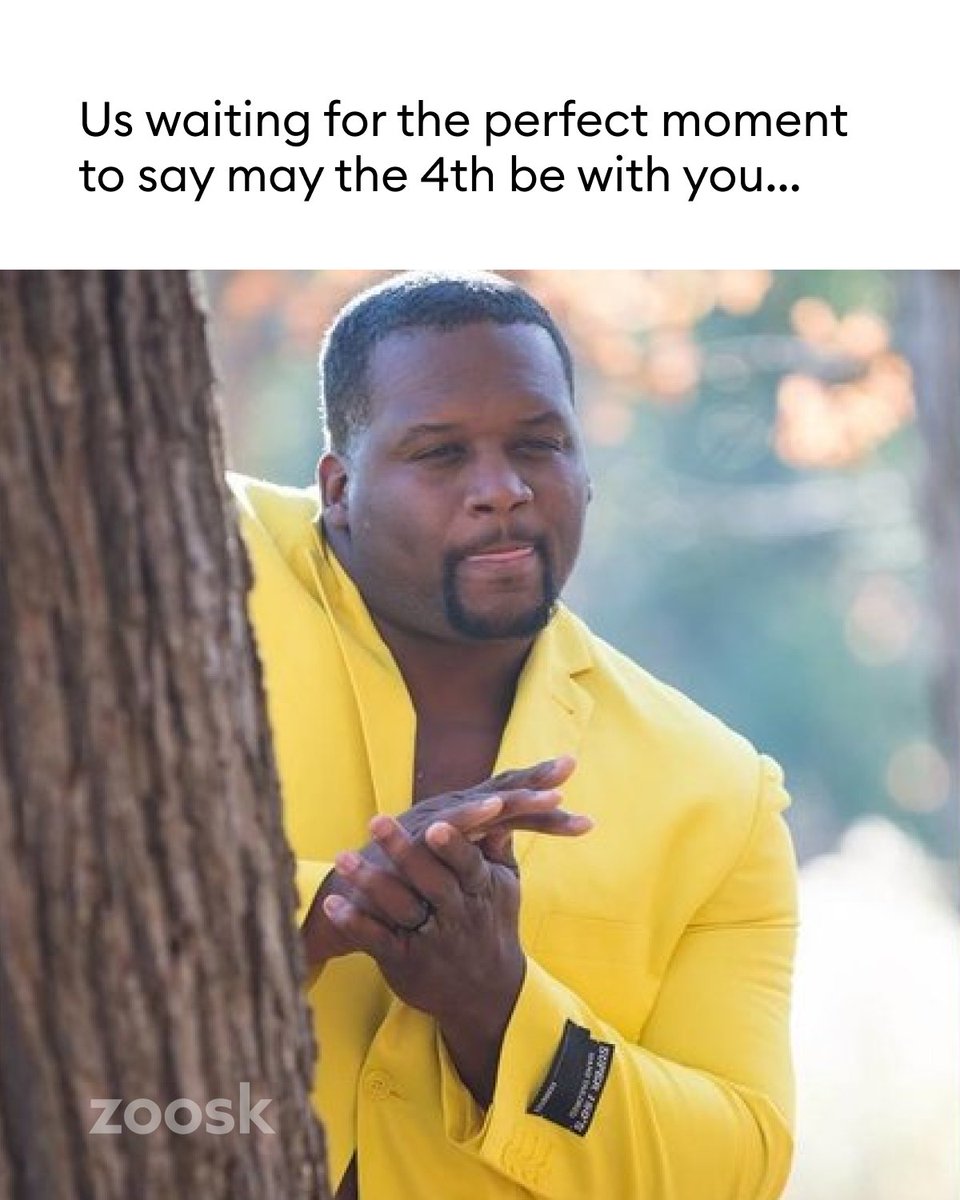 Zoosk's tweet photo. How many times have you heard this phrase already today? 😂 #fourthofmay #starwars #maythefourthbewithyou https://t.co/eOX99o4dpl