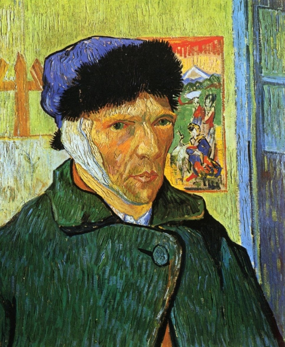 done ✔️

''Self-Portrait with Bandaged Ear'' uyarlaması anahtarlık işlemesi tamamlandıı 🎨