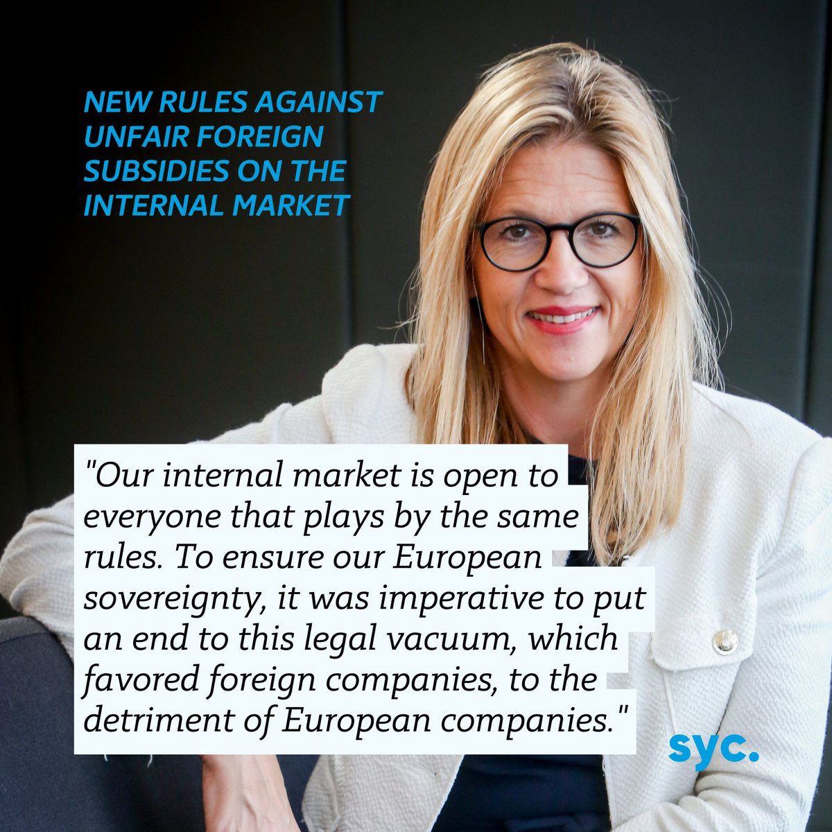 New rules to tackle unfair foreign subsidies and ensure a level playing field: the European Parliament has given the green light to the trialogue negotiations.

My press release ➡️ bit.ly/3Fdweks