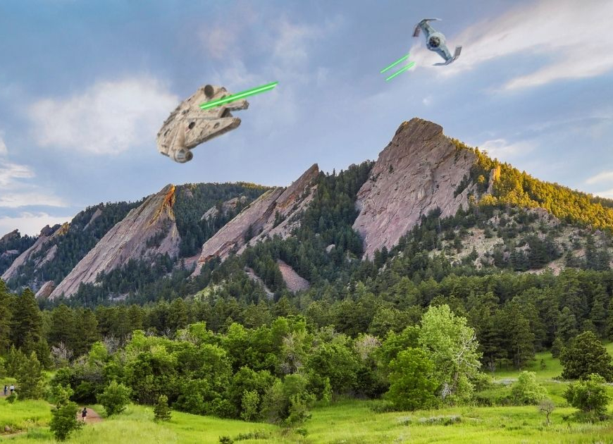 May the 4th be with you, Boulder.
•
•
•
#boulder #bouldermag #bouldercolorado #maythe4th #maythe4thbewithyou #starwars #milleniumfalcon #boulderflatirons