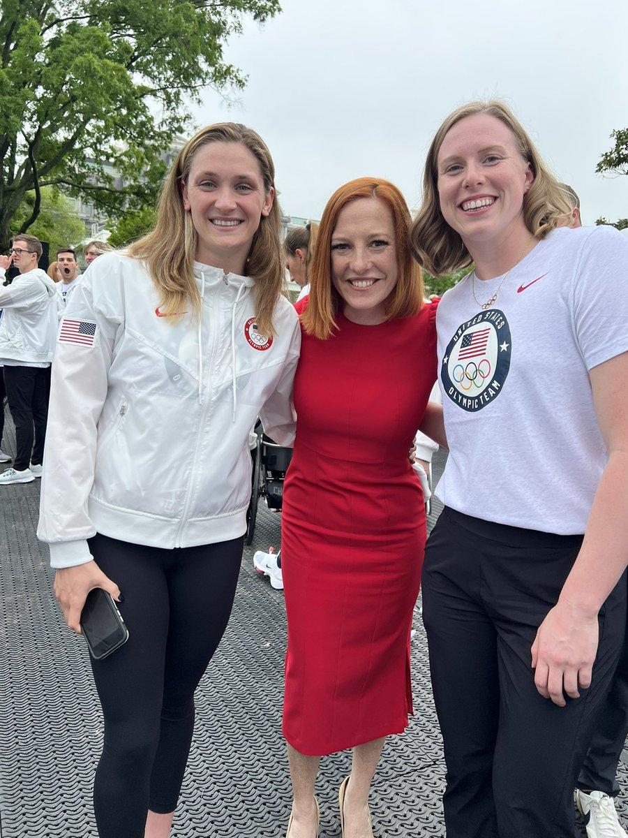jrpsaki's tweet photo. I came, I completely superfanned and I think the table tennis team promised they would give me a lesson. Best day. And thank you to all of these amazing athletes for humoring me. https://t.co/VaEfdY0O34