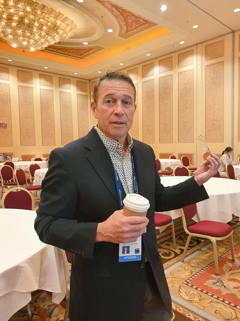 Our very own Mark Mostaffa <a href="/Cloudchoices/">Mark Mostaffa</a> is caffeinated and ready to discuss how to maximize your storage expenditures with <a href="/DellAPEX/">Dell APEX</a> Flex On Demand at 10am in Murano 3303. Are you coming? #IWork4Dell #DellTechWorld