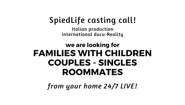 DYNAMITEDORK's tweet photo. Is your life bizarre, dynamic or just complicated?
Apply now to SpiedLife! 
The international docu-Reality that shows worldwide people's real-life. 
Just life 24/7 LIVE!
Looking for families, singles, couples and roommates
To apply: https://t.co/crbLibXNEz
#Casting #CastingCall https://t.co/5hhCgZQyo3