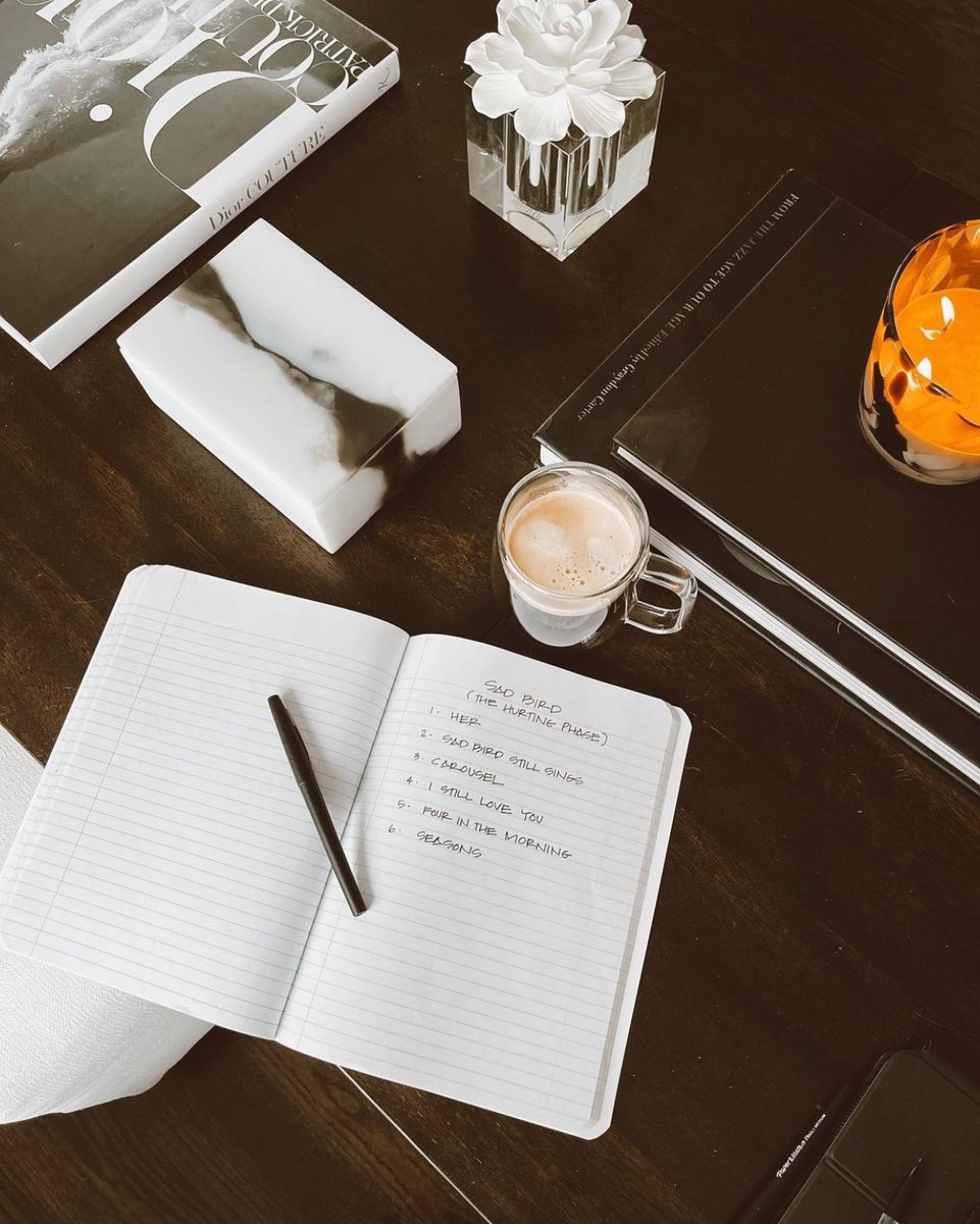 eloise's tweet image. In 2 days Sad Bird will be out in the world🧡  Here are the 6 songs that will be a part of the project, and every single word written will soon be yours. I’m so ready and I can’t wait for you to listen

Pre-Save: EloiseAlterman.lnk.to/HER-SBTA