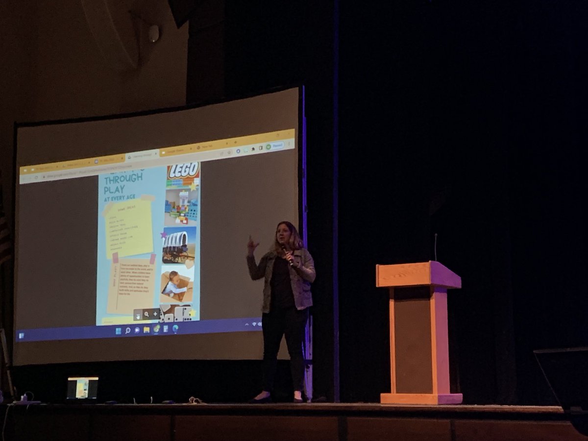 AMWheelock's tweet photo. Learning about play and learning. #tiftalks22 ⁦@mathievb⁩ https://t.co/1362KPKrg9