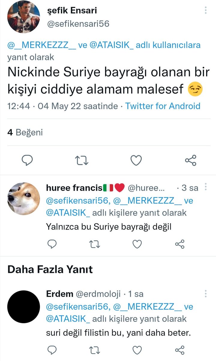 Yaa sizin çok mu zorunuza gitti hesap ismimin yanındaki #Filistin bayrağı... 😂😂😂

Olm, topunuz gelin l@nnn...😎

🇹🇷🇸🇩🇹🇷🇸🇩🇹🇷🇸🇩🇹🇷🇸🇩🇹🇷🇸🇩🇹🇷

PALESTİNE WİLL BE FREE,
FROM THE RİVER TO THE SEA
#FreePalestine
#FreeQuds
#GözümüzKulağımızAksada
#BravePalestine
#SaveAqsa
#KanımızAksada