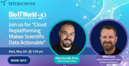 TetraScience's tweet image. #BioIT22 session kicks off in ~10min in the #pharmainformatics track! Learn how #cloud replatforming enabled a large #biotech to achieve 90% faster error detection and refocus ~75hr/week away from manual #dataprocessing.