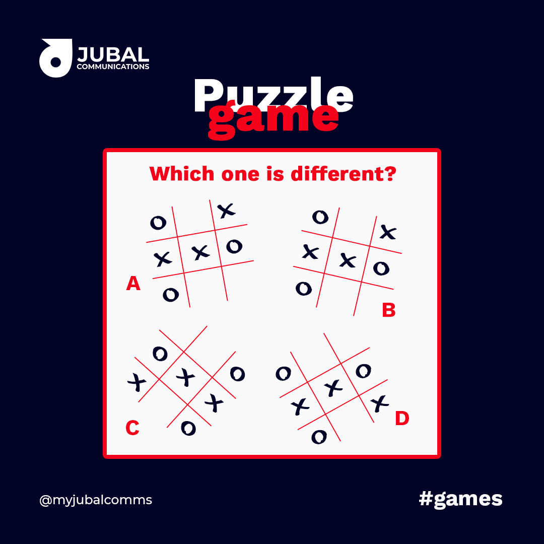myjubalcomms's tweet photo. Which one is different?
@gamespicnic 

 #puzzle #brainteaser #riddles #riddle #brainteasers #PuzzleForToday #puzzletime #puzzlegames  #challenge #iq #iqtest #puzzleoftheday #puzzlelover #puzzlegames #puzzlegame #puzzlegenius #puzzleadventure #braintest #eyetest https://t.co/uECkbWfIyo