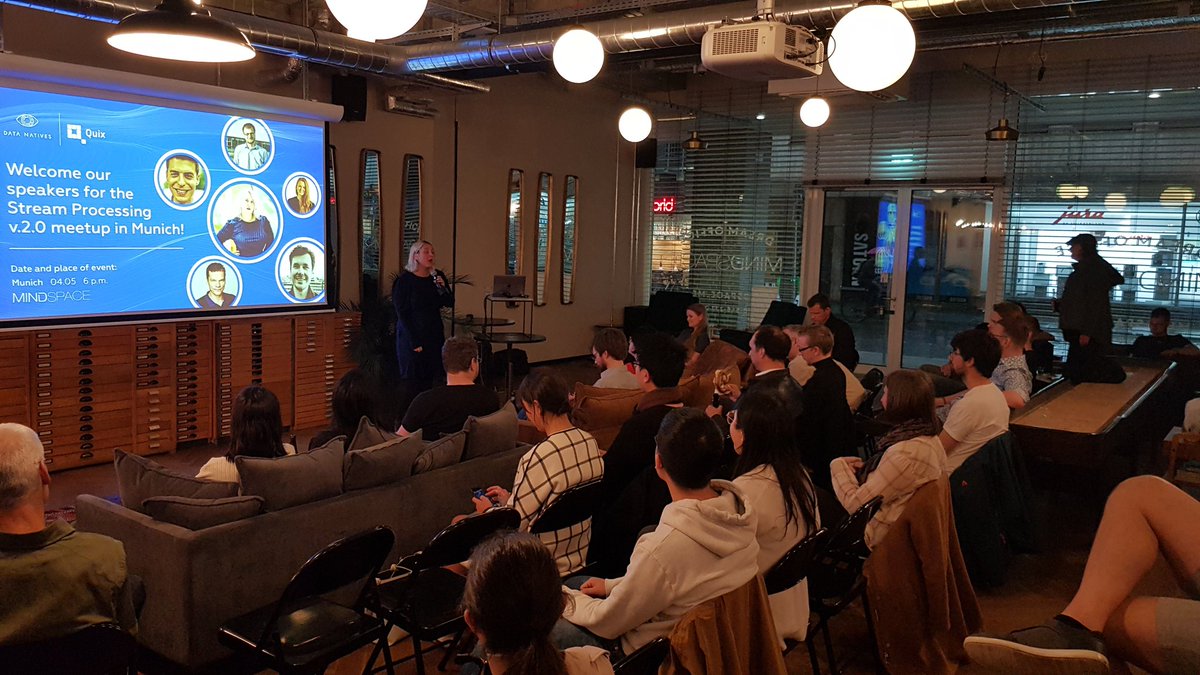 Quix_io's tweet photo. Kicking off with the wonderful @elenaoua from @DataNativesCon and Kiersten Thamm from @Quix_ai 🚀

#streamprocessingmunich #streamprocessing https://t.co/ktkENxndIx