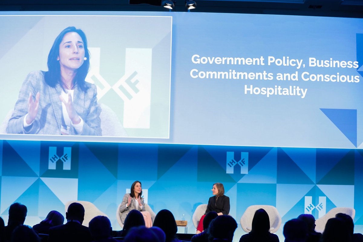 Accor's tweet photo. @brunepoirson, our CSO, shares insights on Government Policy, Business Commitments &amp; Conscious Hospitality: "If we think of sustainability as doing the same but better we will only see obstacles. We have to see sustainability as a revolution. It's the only way forward!" #IHIF2022 https://t.co/aZT3fjkrKf
