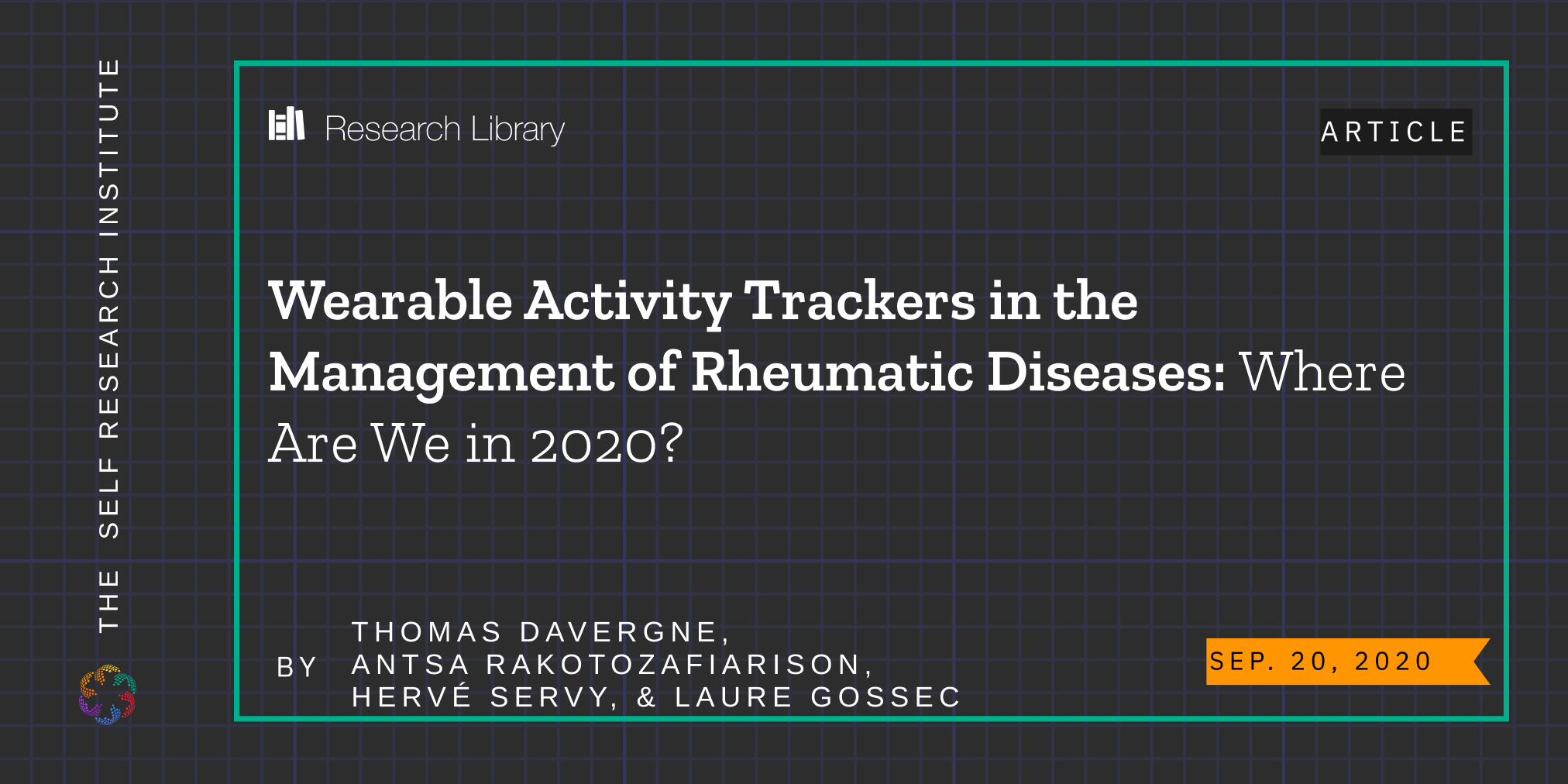 The Self Research Institute on Twitter ""Wearable Activity Trackers in the Management of