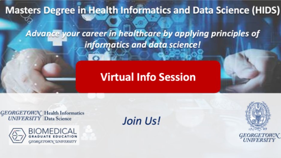 Georgetown Health Informatics & Data Science tweet media