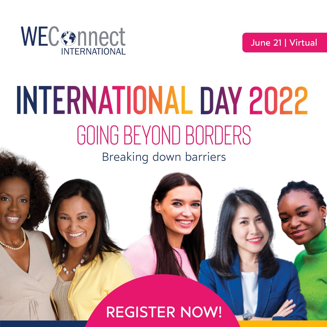 WEConnectCanad1's tweet image. Want to learn about how #GoingBeyondBorders can scale up your #womenownedbusiness? Learn how to gain market access through inclusive trade at @WEConnection International Day--our largest virtual global event of the year (June 21-22). REGISTER NOW:
bit.ly/WCID2022