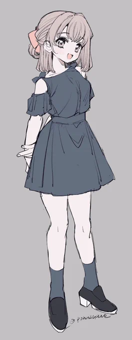 顔面の描き方を確かめる絵 