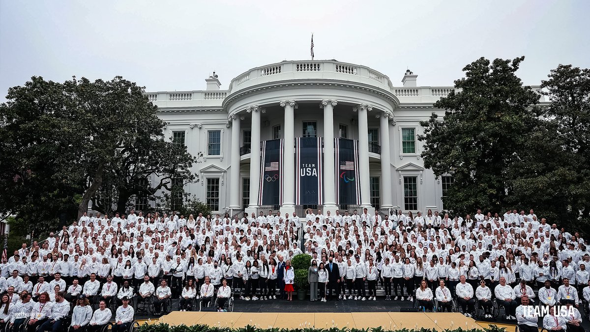 Thank you to @POTUS and the @WhiteHouse for hosting the U.S. Tokyo 2020 and Beijing 2022 Olympic and Paralympic Teams. 🇺🇸