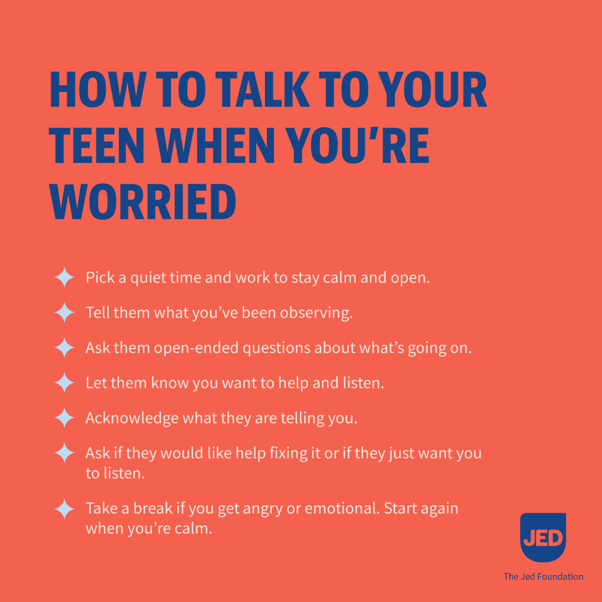 #MentalHealthAwarenessMonth .. Talking with your student about emotional topics, such as their mental health, can feel uncomfortable but is vital to your child feeling seen, heard &amp; validated. Here are some tips on how to start the conversation. #MentalHealthMatters #EndTheStigma