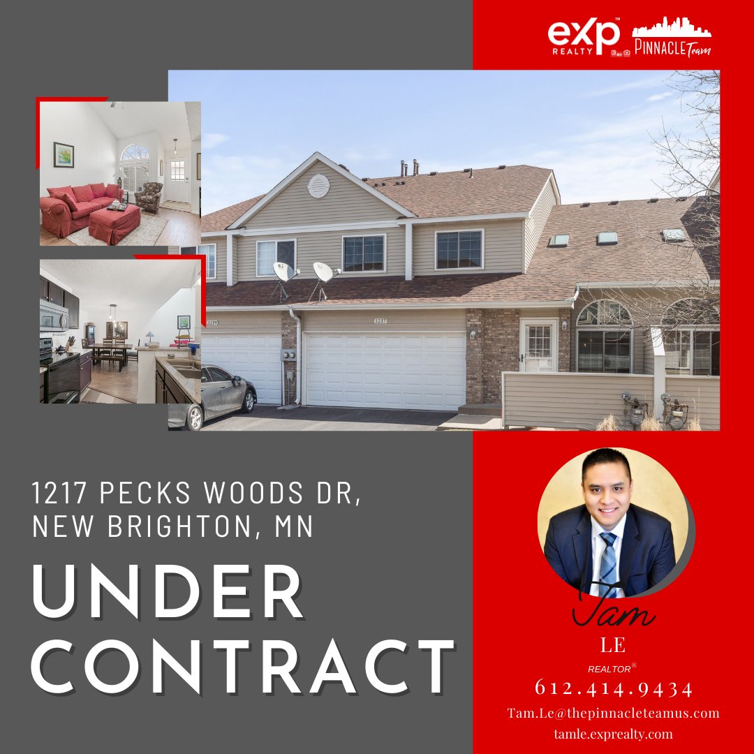 PinnacleTeamUS's tweet image. An Offer was ACCEPTED!

#TamLeRealtor #CountdowntoClosingDay #NewBrightonMN #PinnacleTeamMN #EXPRealty #UnderContractwithTamLe