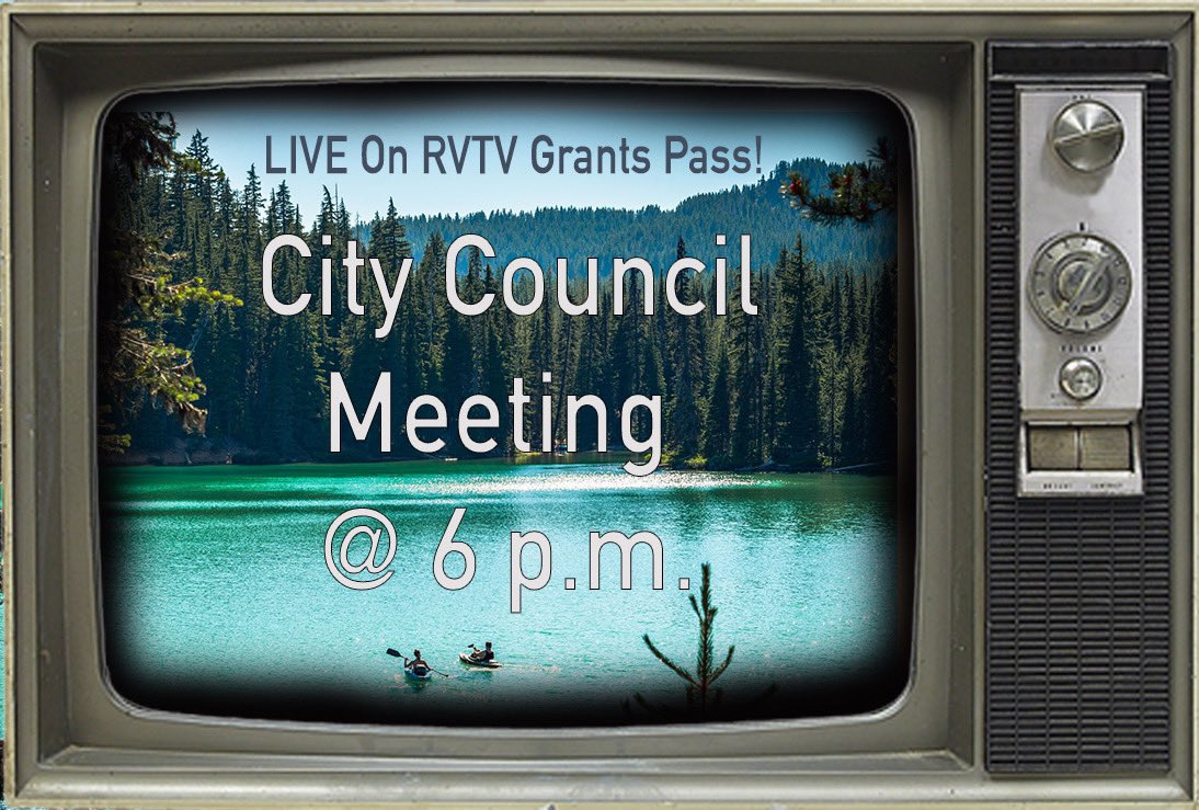 Tonight at 6pm, the Grants Pass City Council Meeting will be LIVE on RVTV Grants Pass! 🎥 Be sure to tune in! 📺 

Click the link below to watch! ⬇️ 
videoplayer.telvue.com/player/w9sPsSE…