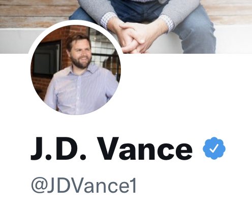 Funniest thing about JD Vance is that he couldn’t even secure a handle without a number