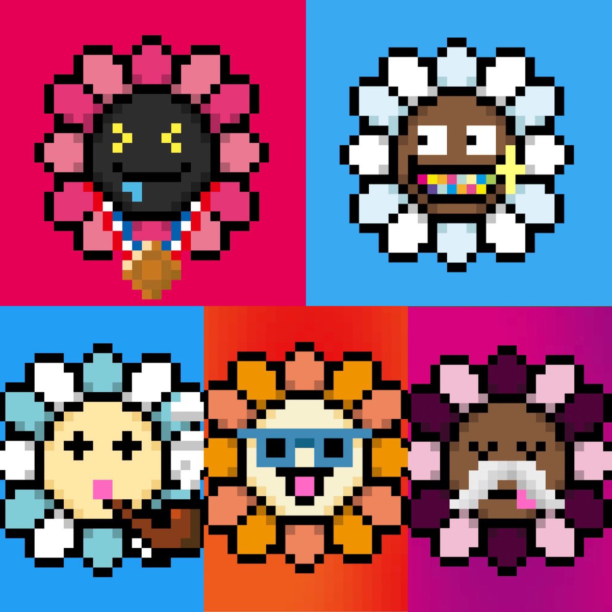 How did I do?! Thank you <a href="/takashipom/">takashi murakami</a> 🙏🏻 🌸 🌺 🌹 🧬 <a href="/RTFKT/">RTFKT</a> Murakami drip  💧 is a fashion statement.