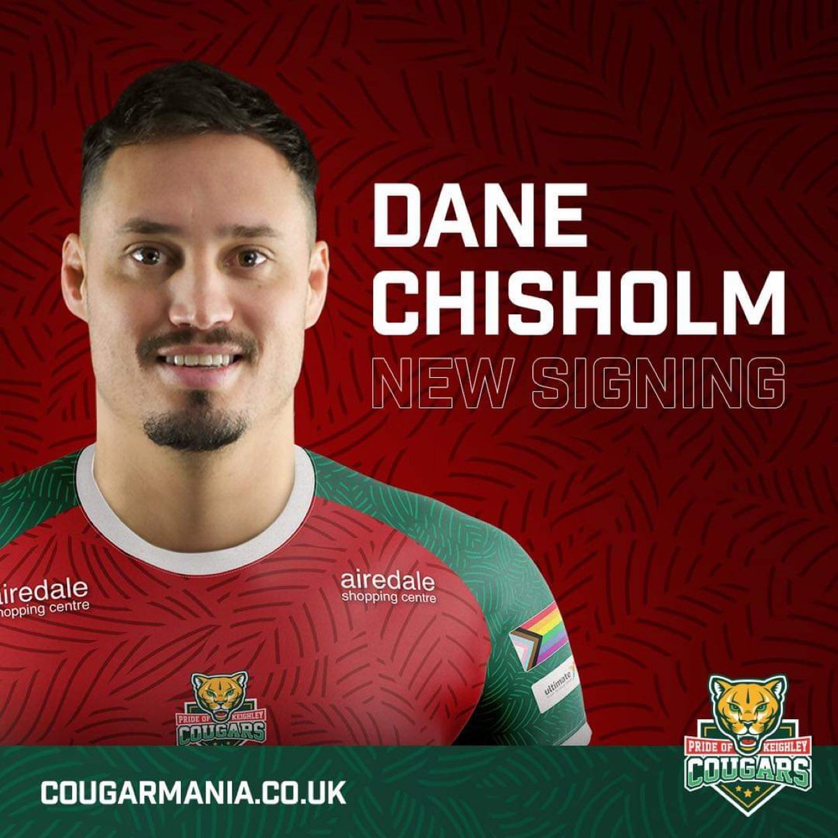 Cougarmania's tweet photo. ππππππΏππΎπππ @dane_chisholm
The mercurial half-back joins the pride on an 18-month deal until the conclusion of the 2023 season following his departure from @FevRoversRLFC.
Read β‘οΈ https://t.co/hhqSdaBLQF
#JoinThePride https://t.co/QeAycfEBo1