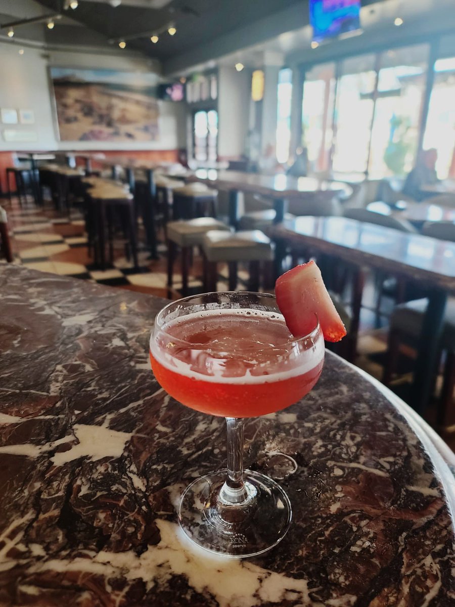 Rye me a riverrr! Enjoy this nice boozy cocktail today featuring Templeton Rye Whiskey, Combier Orange Liqueur, Giffard Fraise des Bois, and Liber &amp; Co. Grenadine.