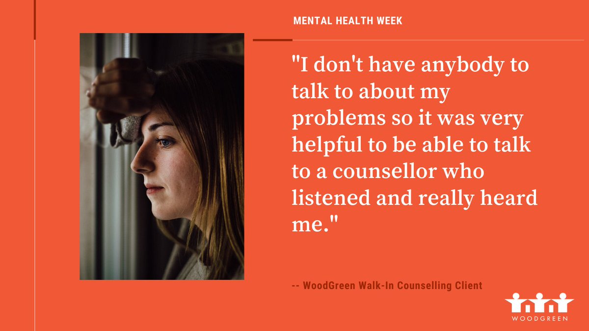 WoodGreen offers FREE walk-in and longer-term counselling to help with mental health and substance abuse issues.
Listen to those who've reached out to us when they needed help.
This #MentalHealthWeek, check out our services and share with a friend.bit.ly/3qUNwNM
#GetReal