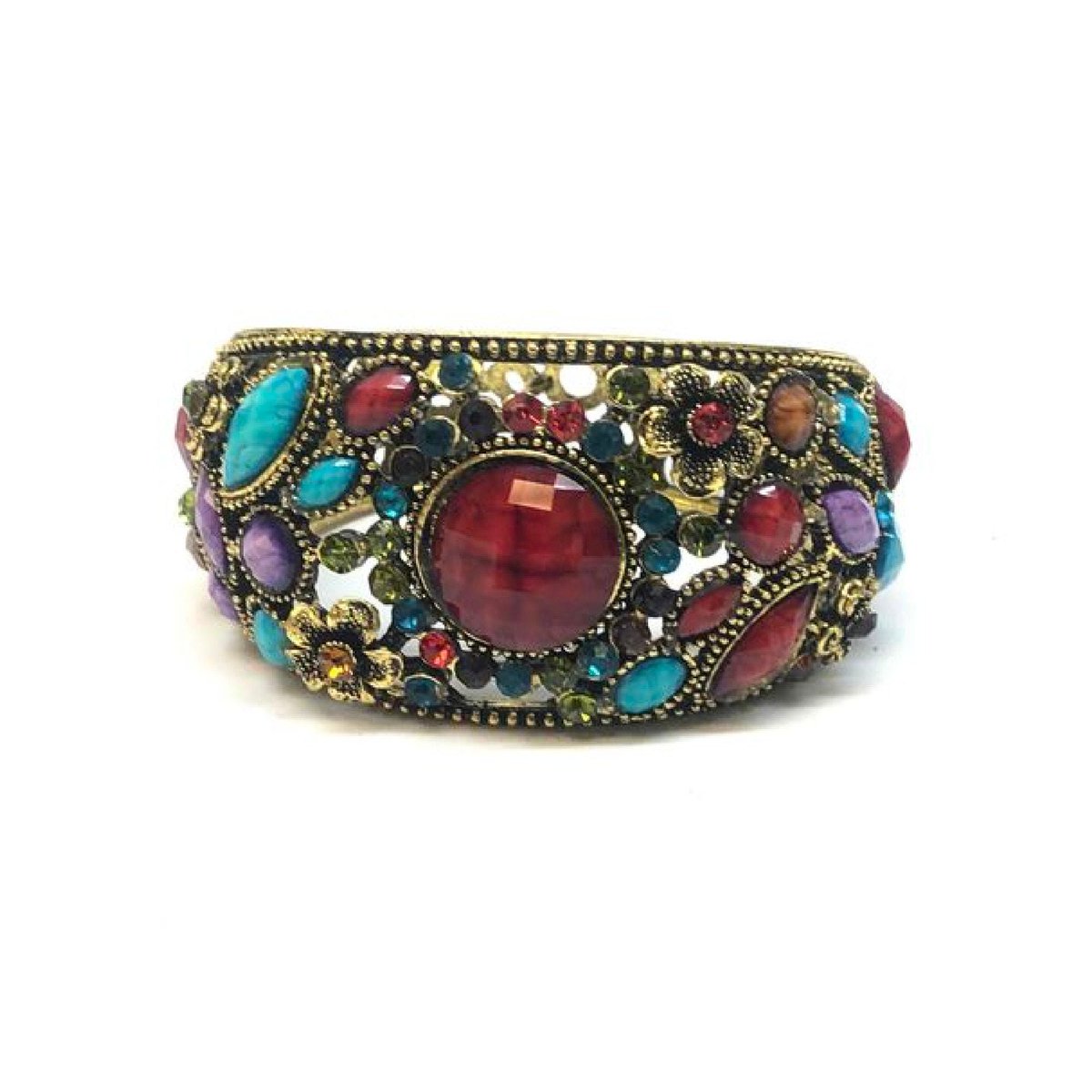 JunkYardBlonde's tweet photo. Vintage Multi Colored Crystal Hinged Brass Tone Bracelet https://t.co/wAeDWrwwlo #rainbow #giftforher #junkyardblonde #gotvintage #hingedbracelet #vintagegift #rhinestonecuff #clamperbracelet #cabochons https://t.co/OfUqgqRlBD
