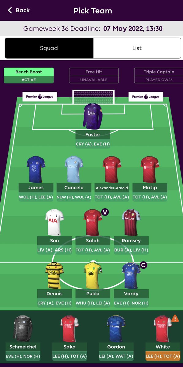 jimsambridge's tweet photo. @OfficialFPL £1.2m ITB so might do Son to KdB. Want some big Vardy differential points for a mini-league rise to catch @everyplate! ���🏻🤞🏻 https://t.co/CcjdjvgD57