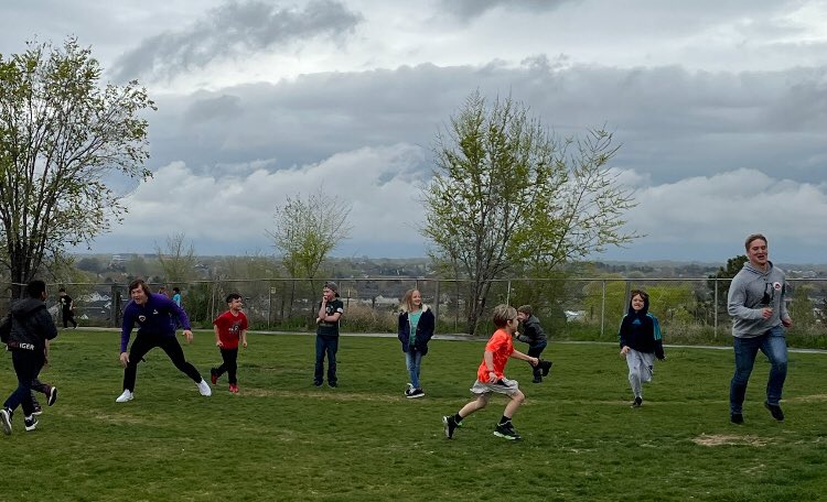 Last week a group of our players visited: “Mary McPherson Elementary School” to read books and get the biggest game of “Tag” going at Recess! Thanks so much for having us and we can’t wait to be back! #GoYotes