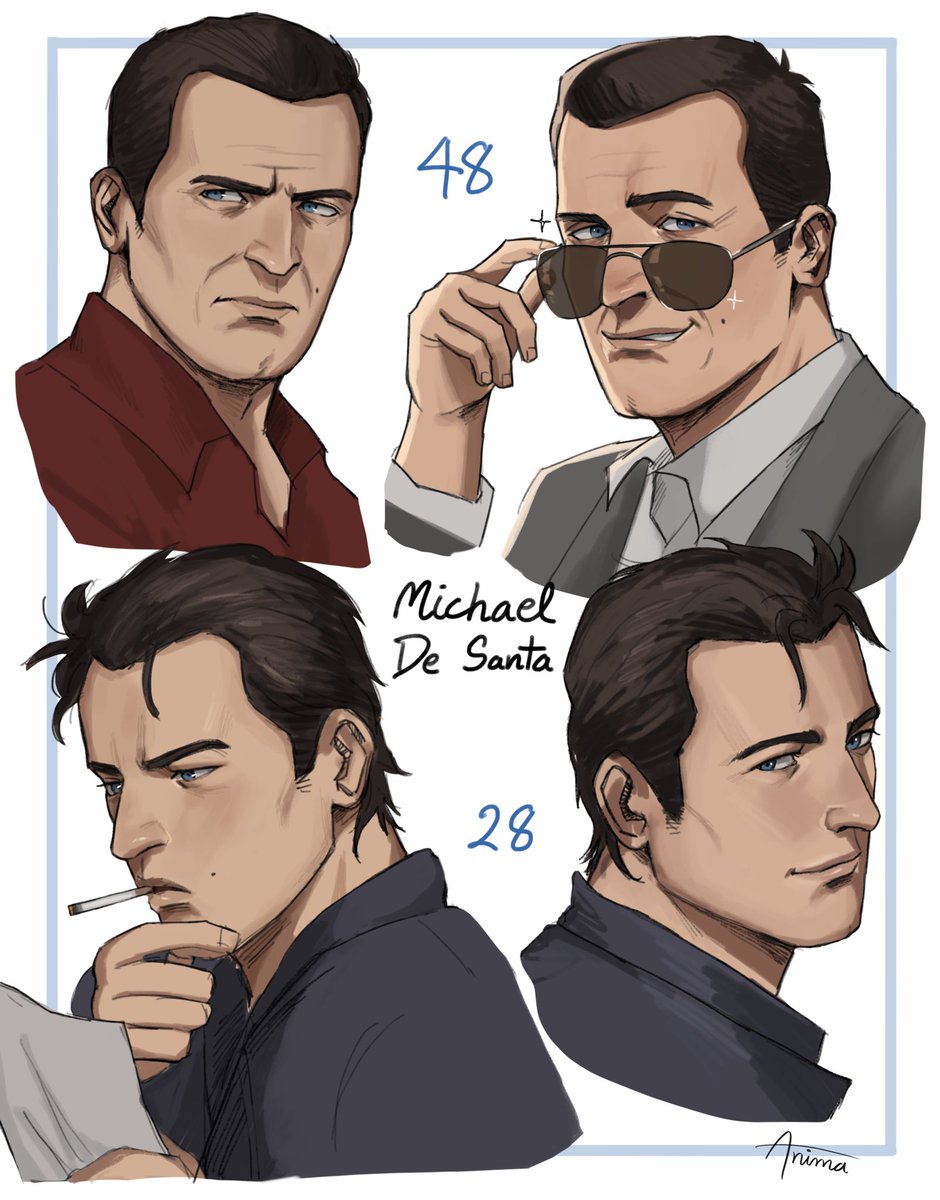 Junko_Y8's tweet photo. Michael De Santa : 48 &amp; 28

He’s a perfect definition of “daddy.”
#GTAV #GTA5 https://t.co/Iftj32Oddx