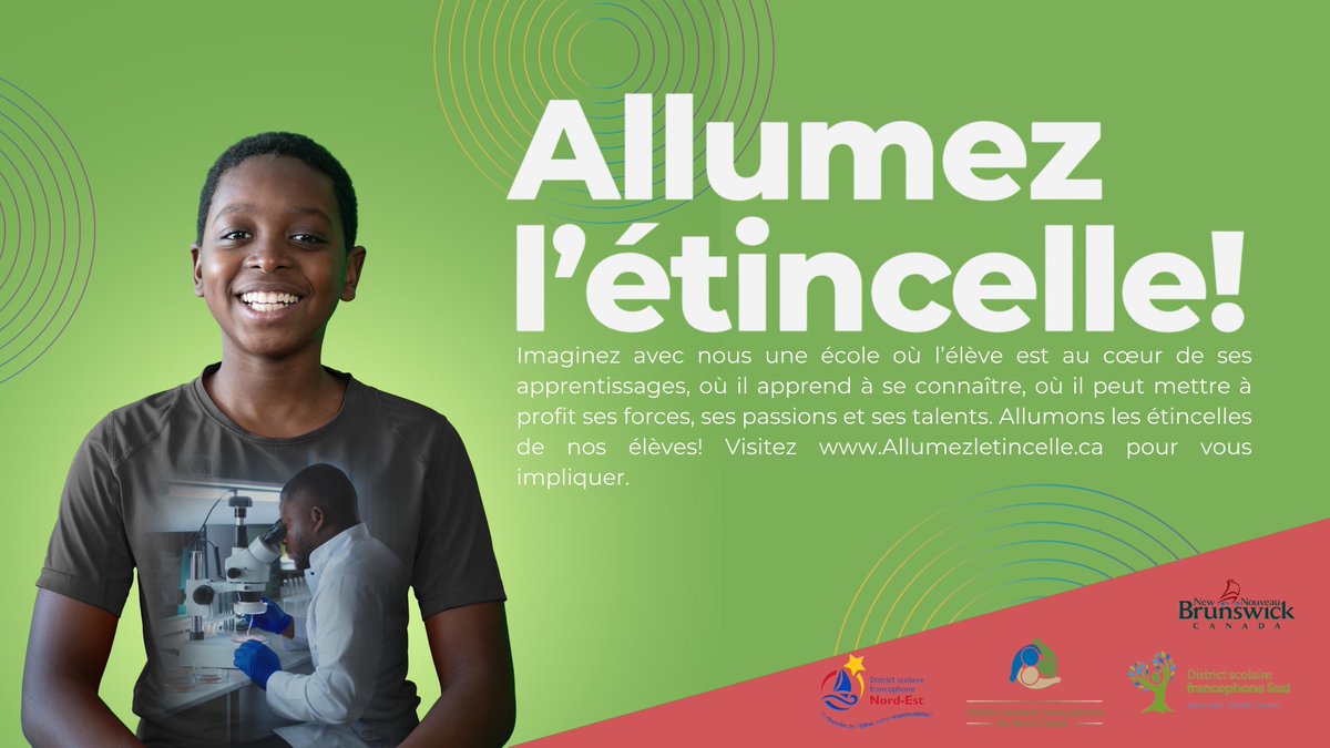 Gouv_NB's tweet photo. La campagne #Allumezletincelle axée sur le Projet de vie et de carrière a été lancée aujourd’hui à l’école communautaire L’Étincelle de Sainte-Marie Saint-Raphaël, dans la Péninsule acadienne.

https://t.co/xQXMHN5i1d https://t.co/JbQIylFRaV