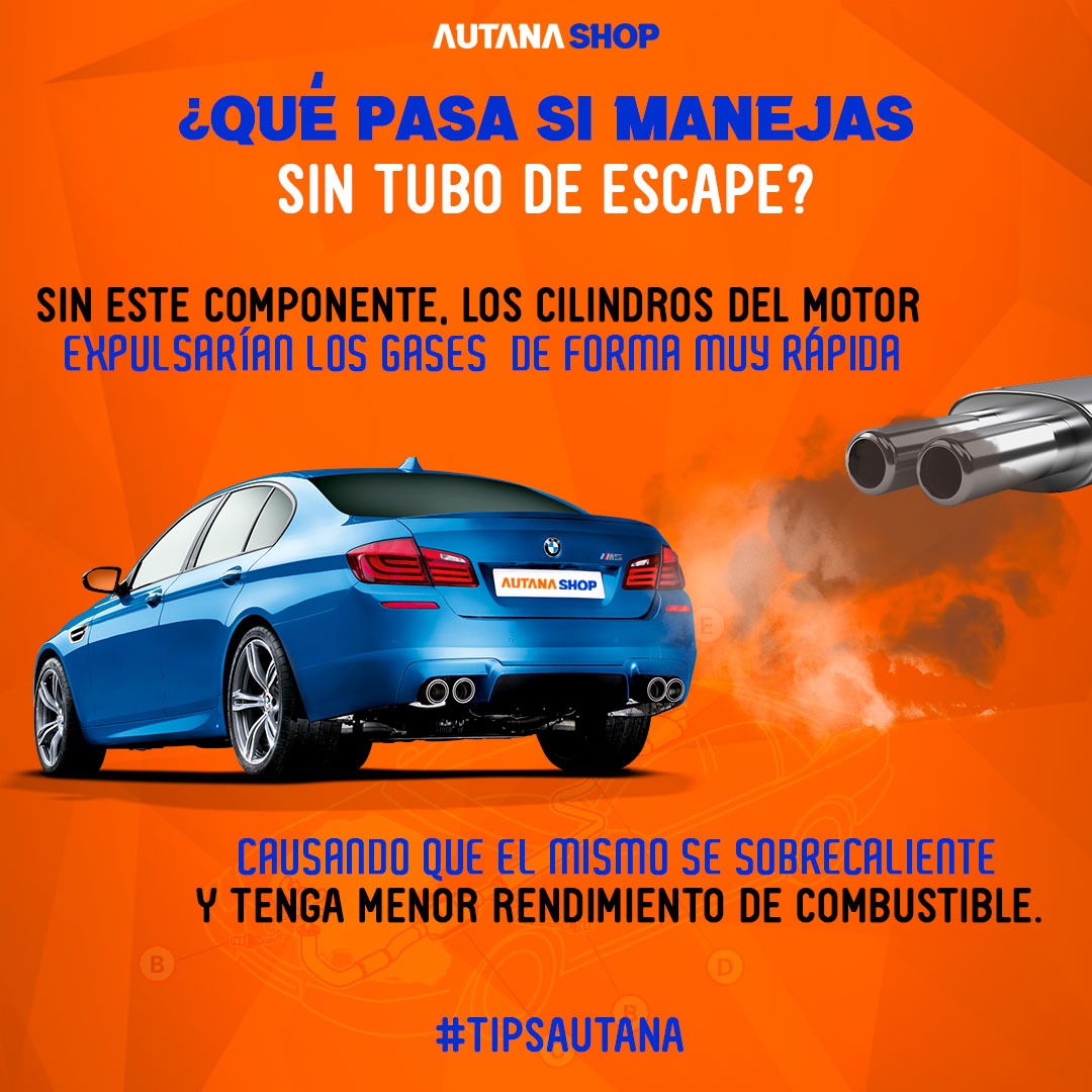 autanashopca's tweet image. Sabías que si manejas tu auto sin tubo de escape, este hace que el mismo se sobrecaliente.

.

Así es, por esa razón es muy importante que mantengas en total funcionamiento este componente de tu auto.

.

@autanashopca, síguenos... 

#tipsautomotriz #autanashop #venezuela