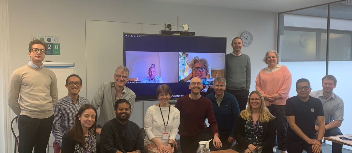 Dale Kirkwood (he/him) (@kirkwooddw) on Twitter photo Finally met f2f the <a href="/RCollEM/">Royal College of Emergency Medicine</a> QI&A team and my excellent co-chair compadre <a href="/FiMcD3/">Fiona Burton</a>.
The work these folk and more are doing to bring a radical change to the national programme is inspiring. A 1000 thank yous.
And a surprise visit from <a href="/RCEMpresident/">Adrian Boyle</a> backing us up along the way! Finally met f2f the <a href="/RCollEM/">Royal College of Emergency Medicine</a> QI&A team and my excellent co-chair compadre <a href="/FiMcD3/">Fiona Burton</a>.
The work these folk and more are doing to bring a radical change to the national programme is inspiring. A 1000 thank yous.
And a surprise visit from <a href="/RCEMpresident/">Adrian Boyle</a> backing us up along the way!