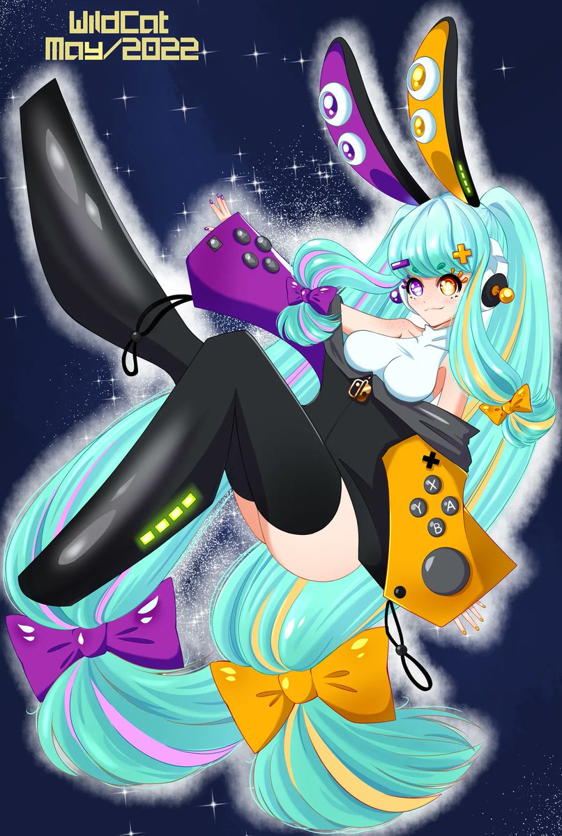 WildCatWildnout's tweet photo. More color vatiations of Enex the #NintendoSwitch #gijinka girl
#art #animeart #Nintendo #colorvariations https://t.co/zgJmW466vQ