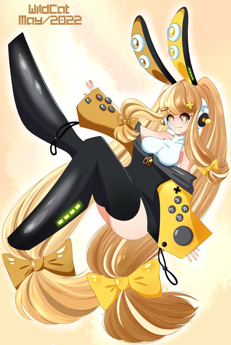 WildCatWildnout's tweet photo. More color vatiations of Enex the #NintendoSwitch #gijinka girl
#art #animeart #Nintendo #colorvariations https://t.co/zgJmW466vQ