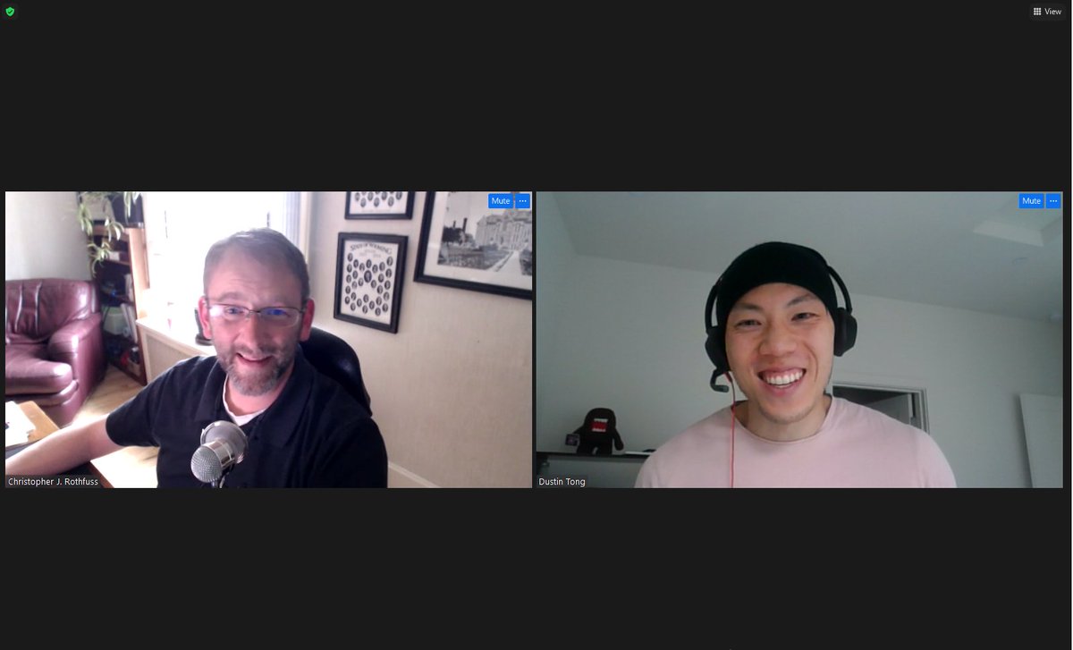 radeflatter's tweet photo. Thanks @rothfuss for your time, providing guidance, and recommending a connection for  @TheCafeDAO! 

We will take a serious look at the Wyoming DAO LLC once we launch on-chain. 

Of course, thanks for letting take a pic of us!!!
(not in photo @j0nwithnoh) https://t.co/RyetCtBB5g