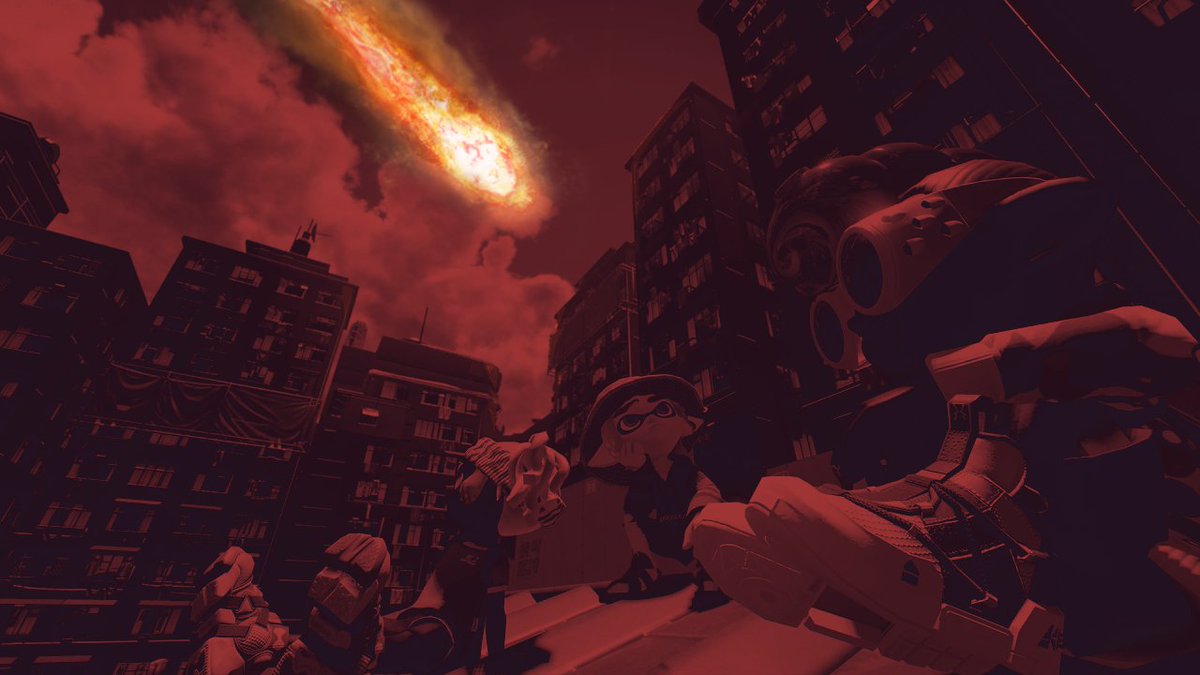 SplatoonMI1's tweet photo. BREAKING: In the midst of recording for our upcoming presentation, a meteor spontaneously struck down onto Eeltail Alley! From our deduction, Camp Triggerfish will be replacing this stage at release. https://t.co/HbnsdJKRJl
