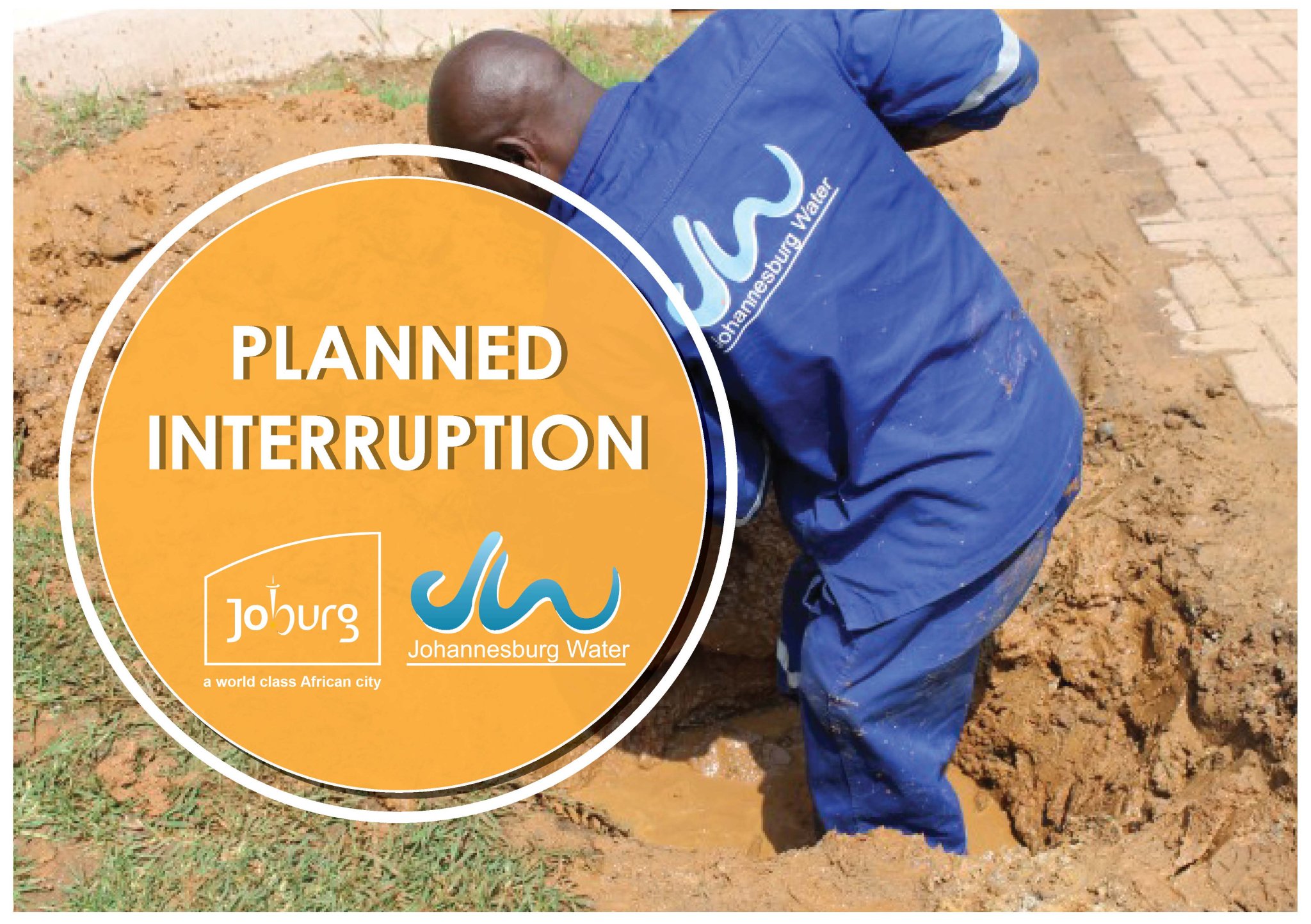Johannesburg Water on Twitter "PlannedInterruption 1. Suburbs