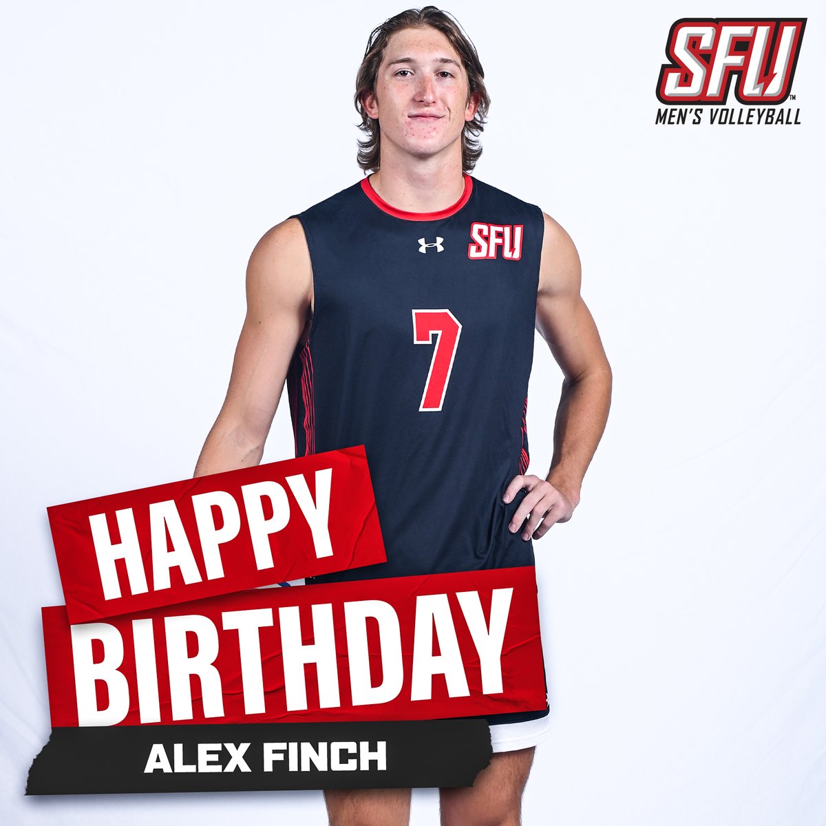 HAPPY BIRTHDAY to Alex Finch!! We hope you have a terrific day!! 🎂🎁🥳

🔴⚡️🏐
#GoRedFlash #RedFlashmvb