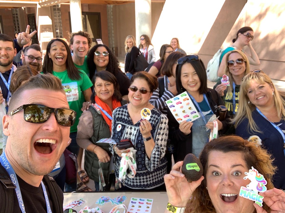 @Taralson @Savvy_Educator @inc_yv @FelyTeachnology @jessxbo @sdtitmas @Flipgrid Thank you, Joey! 💚🙌🏼
From the first day I met you IRL at #ISTE17 to getting to share some epic adventures celebrating & supporting the #FlipgridFever #FlipgridForAll family, you have always empowered me to be authentically me as a teacher helping teachers. I’m forever grateful.