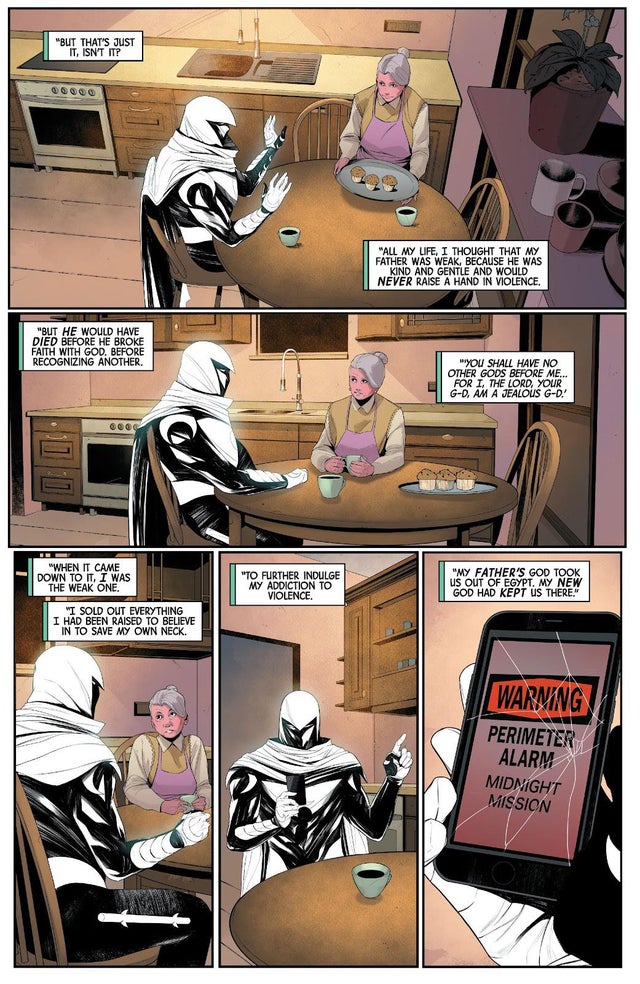 Based Hamikdash (@reallhere) on Twitter photo #DiabTalksWithStreamr 
Changing Marc's father's passivism from forgiving the hateful by believing in the justice of God to allowing familial abuse of his child seems to totally twist the core of Moon Knight's motivation and struggle.
Can/will this be addressed in the future? #DiabTalksWithStreamr 
Changing Marc's father's passivism from forgiving the hateful by believing in the justice of God to allowing familial abuse of his child seems to totally twist the core of Moon Knight's motivation and struggle.
Can/will this be addressed in the future?