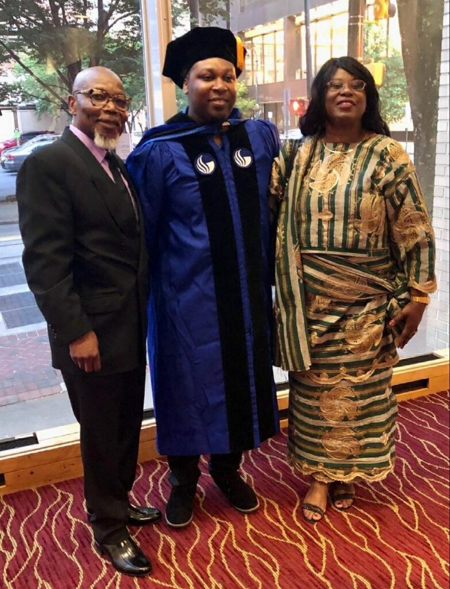 KThompson2793's tweet photo. On Monday, I officially graduated with my Ph.D. from Georgia State University after 7 long years. The excitement doesn't end there and I look forward to beginning my new journey as Dr. Thompson at Washington University in St. Louis! https://t.co/k062M03fXd