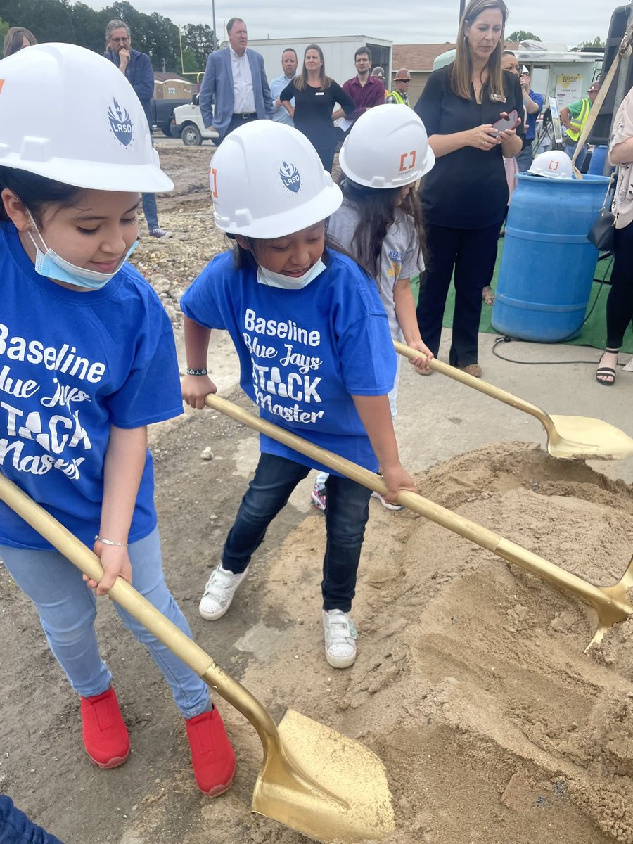 A very exciting day as our students at @BaselineLRSD participate in the groundbreaking ceremony for the new Dr. Marian G. Lacey K-8 Academy. @MichaelPoore1 @lrsd