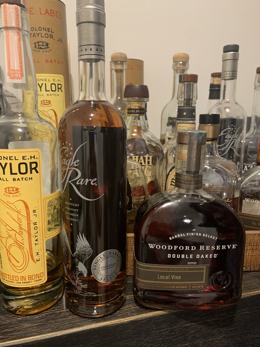 Platinumwp's tweet photo. A couple of great barrel picks my daughter picked up for me in #Atlanta #Cheers to MSRP finds 🥃 #bourbon @eaglerarelife @WoodfordReserve #LocalVine #Smyrna https://t.co/yJKLO63R4q