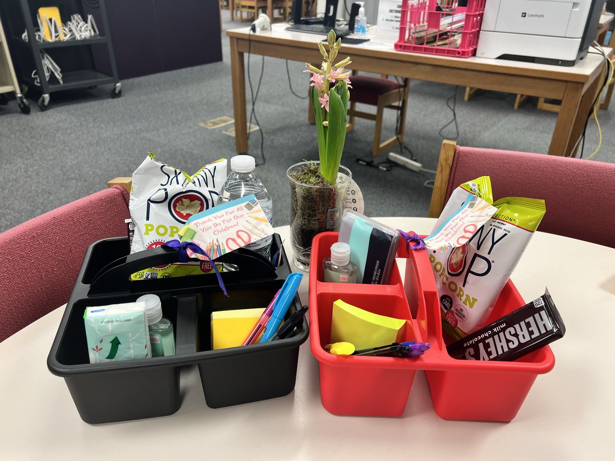 EasleyYrElem's tweet photo. Our amazing Easley PTA continues the "Teacher Appreciation Week" celebration with teacher totes full of goodies and Early Bird Donuts! #BeEasley #WeAreDPS https://t.co/4gleYAwJGM