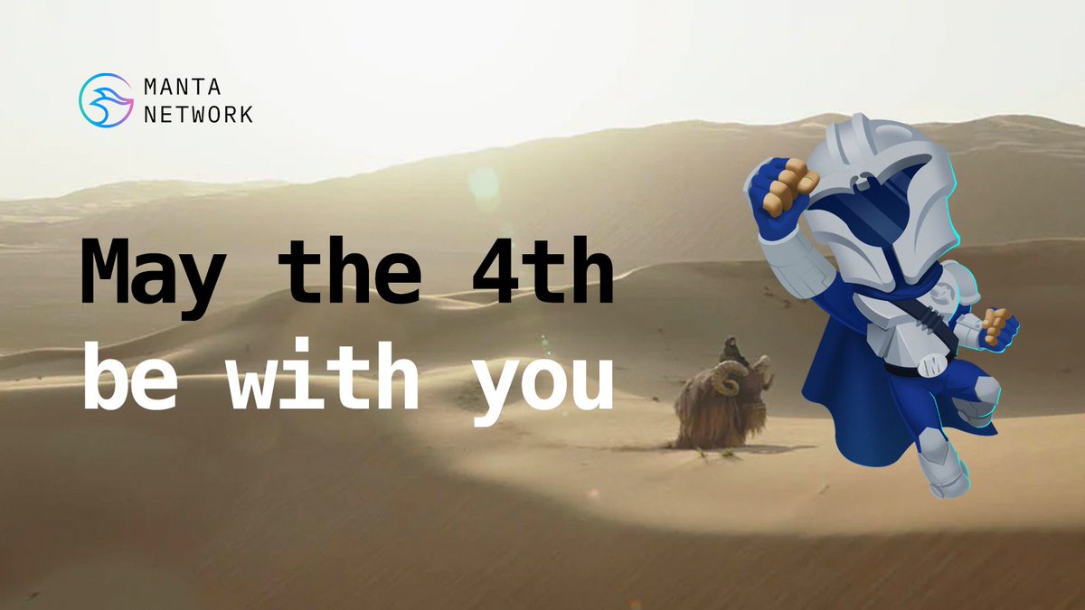 MantaNetwork's tweet photo. Happy @StarWars Day to all of the #Mantalorians in our community! https://t.co/0nuHnWG740