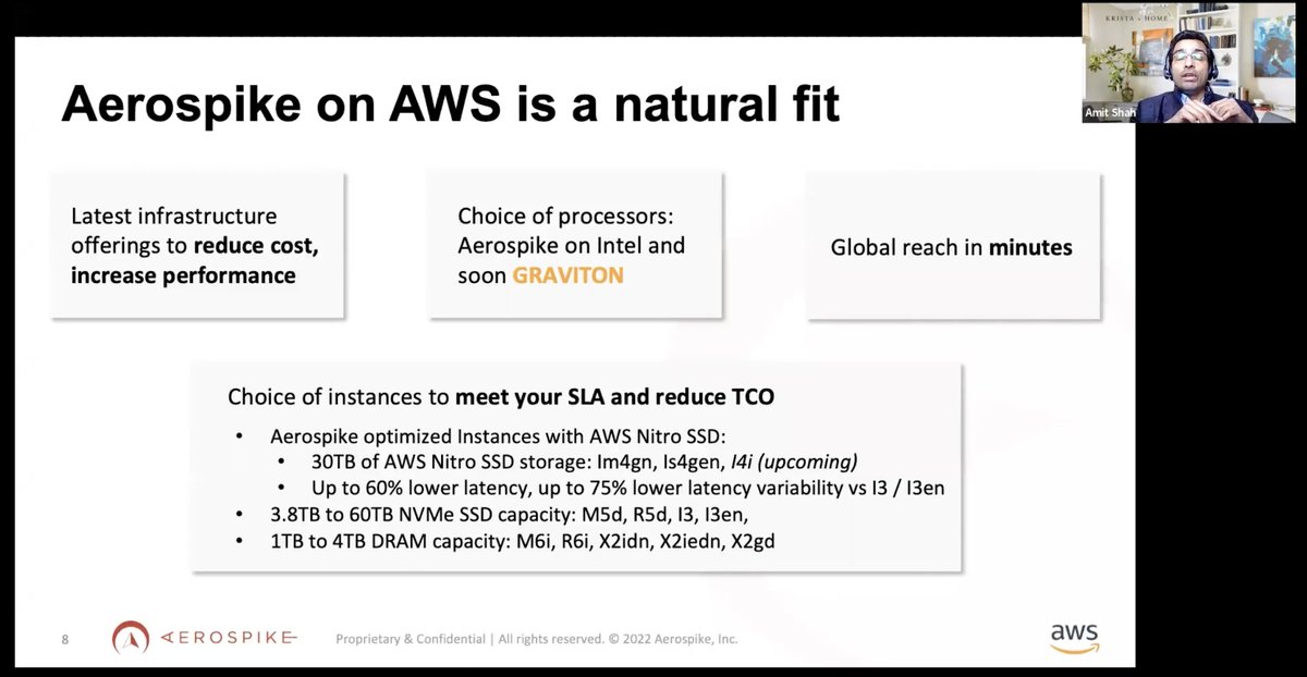 its_apoorva's tweet photo. “Aerospike on AWS is a natural fit” - Amit Shah, @awscloud VP

@aerospikedb #MissionNow https://t.co/Uz36nnlgMU